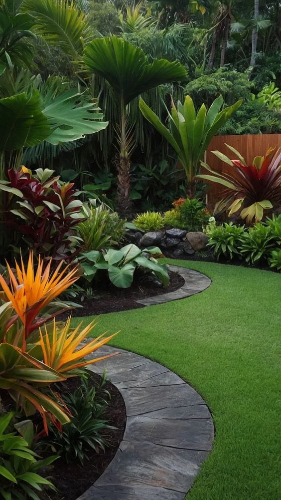 Tropical garden design by HomePipo