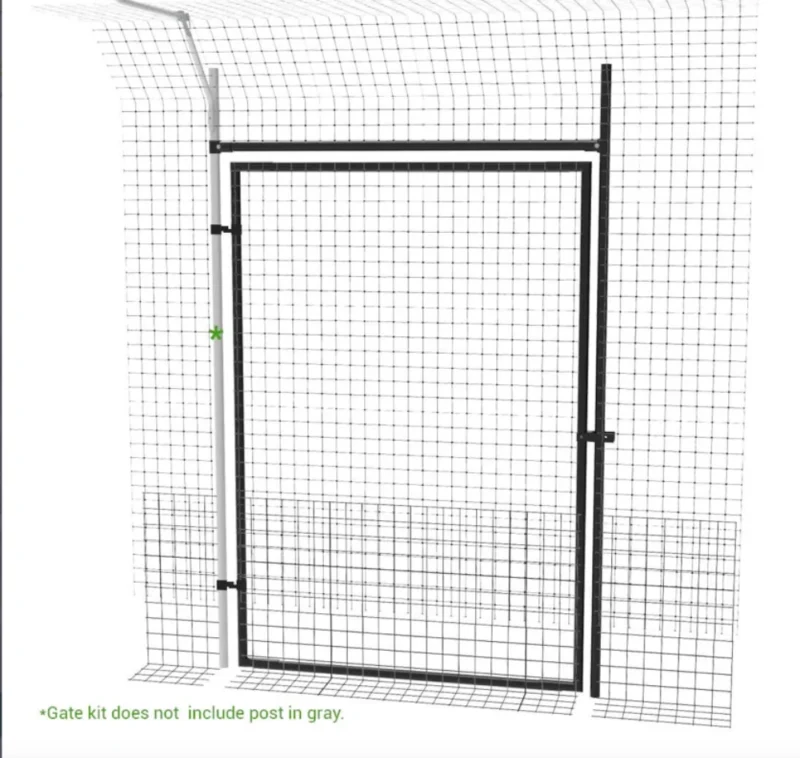 Heavy Duty Frame Gate for Freestanding Cat Fence System 4 Heavy Duty Frame Gate for Freestanding Cat Fence System - Image 4
