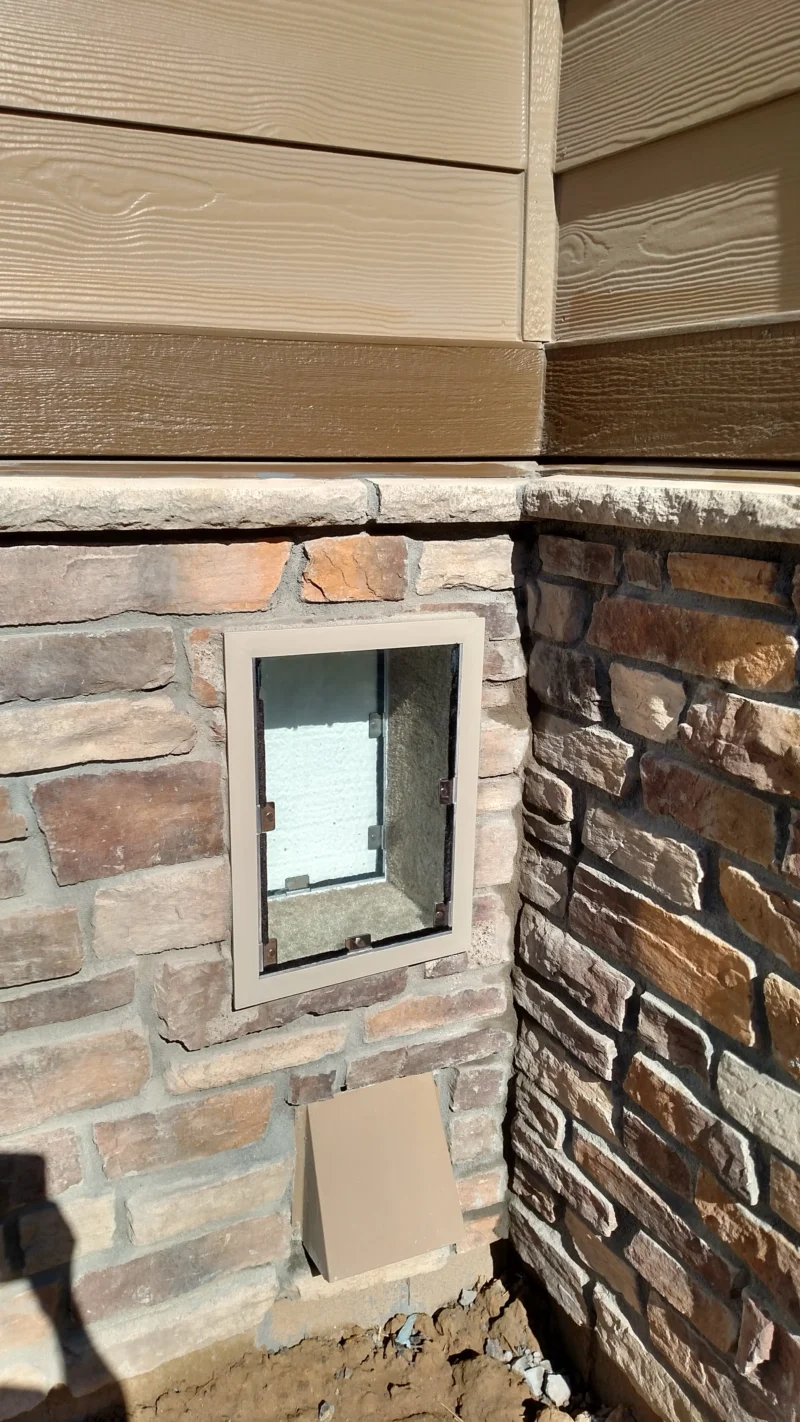 Dog Door Wall in four color options (white, black, beige, and silver), designed for easy installation in walls, providing secure and convenient access for pets.