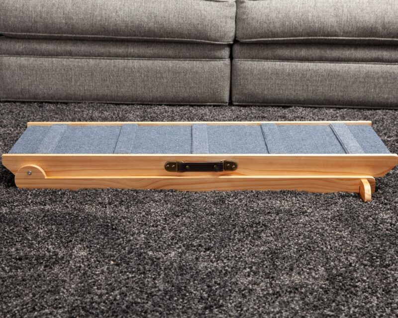 Dog-Proofer Indoor Pet Ramp designed to provide safe and easy access for pets to higher surfaces indoors, offering a durable and pet-friendly solution.