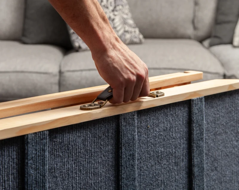 Dog-Proofer Indoor Pet Ramp designed to provide safe and easy access for pets to higher surfaces indoors, offering a durable and pet-friendly solution.