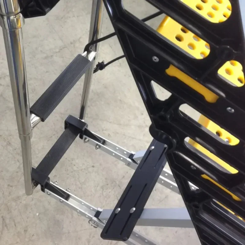 Fiberglass Boat Dog Ladder designed for easy and safe access for dogs to enter and exit the water, providing a sturdy, dog-friendly solution for boating adventures.